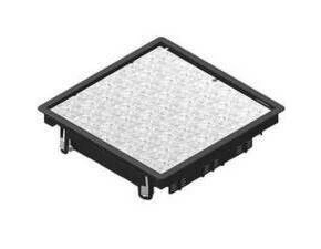 HLS HL BDVKK3.5-7011 Víko podlahové krabice, protahovací, pro NEO box, IP 30, čtvercové 267x267 mm,
