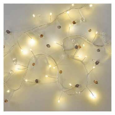 EMOS DCGW16 40LED GARLAND BEAD 3AA WW