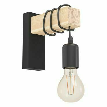 EGLO WL/1 SCHWARZ/HOLZ 'TOWNSHEND'