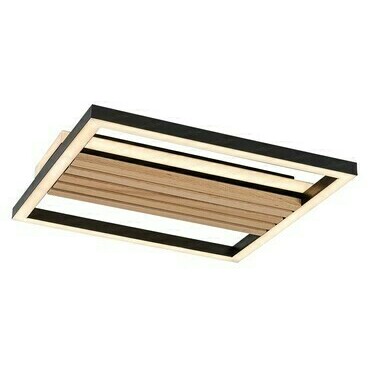 Stropní svítidlo Noxelle matná černá/dub LED 26W RABALUX 71457