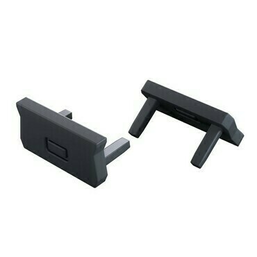 Koncovka profilu GREENLUX EC-PROFIL ATOM 2IN1 ROCK ANTHRACITE  (12-1549-01)