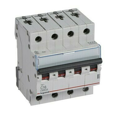 Jistič čtyřpolový LEGRAND 403562 TX3 4P C16 6000A