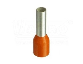 wpr7363 DUI-0.50-6 or lisovací dutinka s izolací PP (polypropylen), 0,50 mm2, d: 6 mm, oranžová (II.