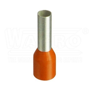 wpr7366 DUI-0.50-8-100 or lisovací dutinka s izolací PP (polypropylen), 0,50 mm2, d: 8 mm, oranžová