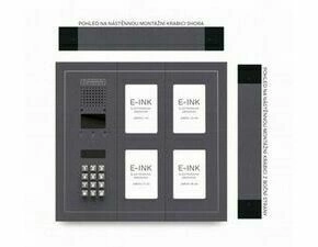 CZPHONE 4004091028 S elektronickým papírem (E-INK) FlatLine: ANTRACIT - DUO Standard: klávesnice až