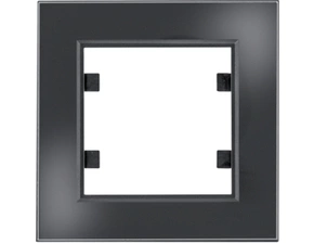 HAG WL9011 Rámeček 1-násobný, lumina passion, černé sklo