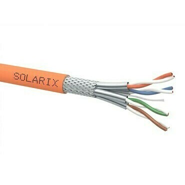 Kabel datový SOLARIX SXKD-8-SSTP-LSOH, CAT8, SSTP, LSOH, Cca s1 d2 a1, 500 m, oranžová