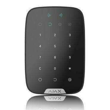 SAFE AJAX 26077 Ajax KeyPad Plus Black - Bezdrátová dotyková klávesnice s bezkontaktní čtečkou v čer