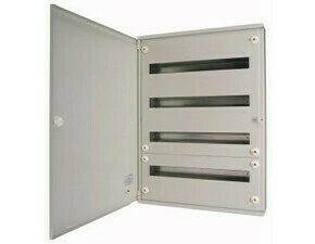 Rozvodnice nástěnná EATON 283044 BF-O-3/72-G-C, šedé dveře, N/PE svorkovnice, 3 řady modulů