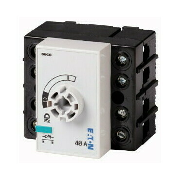EATON 1314104 DCM-40/1-SK+HC Odpínač DUCO, 40A, 3+N pól, bez hřídele a rukojeti, horizontální připoj
