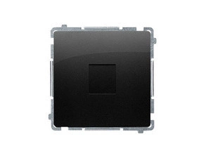 Kryt zaslepovací SIMON BMPS.01/49, s kovovým třmenem (přístroj s krytem), černá matná