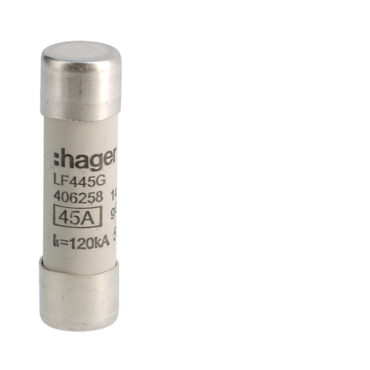 HAG LF445G Pojistka válcová, velikost 14x51, 45A gG, 500V AC