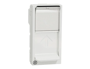 SCHN NU946020 Unica - Centrální deska RJ45 Keystone 1M, Bílá Antibakteriální