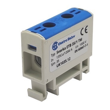 BEČOV UK1035.12 Svorka ETB 35/1 modrá