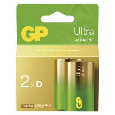 Baterie alkalická GP ULTRA B02412 D (LR20) 2PP