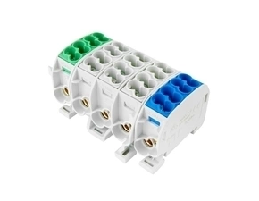 EL 1002992 Svorkovnice rozbočovací HLAK 25//5 C PE3LN, 152A, 5pól., CU, IP20, Z/3xŠ/M, na DIN (bal.1