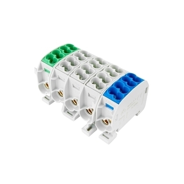 EL 1002992 Svorkovnice rozbočovací HLAK 25//5 C PE3LN, 152A, 5pól., CU, IP20, Z/3xŠ/M, na DIN (bal.1