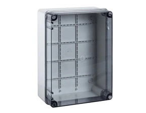 SCHN SL00959 Mureva - AS55T, vodotěsná krabice, IP56, 300x220x120, s půhledným víkem s panty