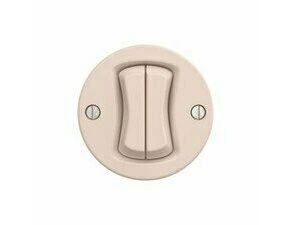 Přepínač dvojitý střídavý řaz. 6+6 GREENLUX KLIKLAP R/V2/66, starorůžová