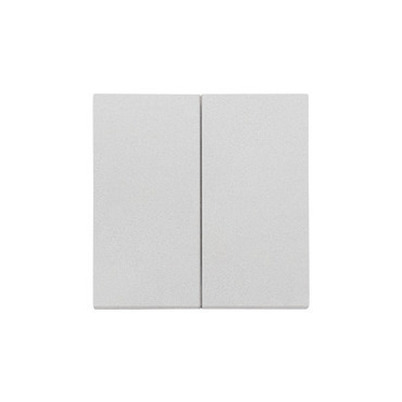 Kryt SIMON TKZW2/X/143, bez piktogramu, 2 násobný, pro přístroje SZP2M a SZW2M, hliníková matná