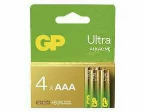 Baterie alkalická GP ULTRA B02114 AAA (LR03) 4PP MB
