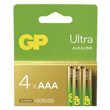 Baterie alkalická GP ULTRA B02114 AAA (LR03) 4PP MB