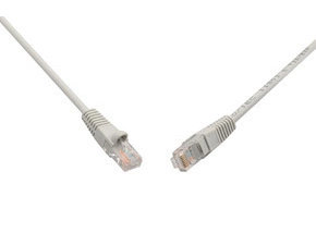 Kabel patch SOLARIX C5E-114GY-2MB, CAT5E, UTP, PVC, snag-proof, 2m, šedý