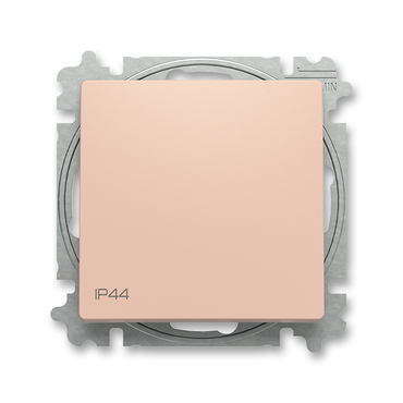 Přepínač střídavý ABB Zoni 3559T-A06940 242, řazení 6, pudrová, 2CHT590694A6242, IP44 s krytem