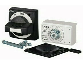 EATON 279392 NZM1-XTVD-0 Ovládací rukojeť s dveřní spojkou, černá/šedá, uzamykatelná, NZM1