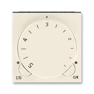 Termostat univerz. ABB Levit 3292H-A10101 17, , slonová kost/bílá, s ot. nast. teploty (ovl.jedn.)