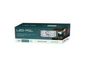 Fasádní a zahradní LED svítidlo LED-POL Zoe 2 Grey