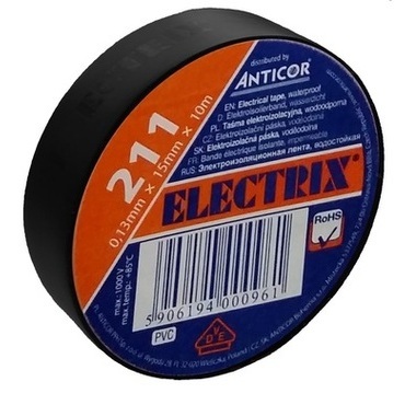 ANT10057 Elektroizolační páska 211 PVC/50x20x0,13/černá