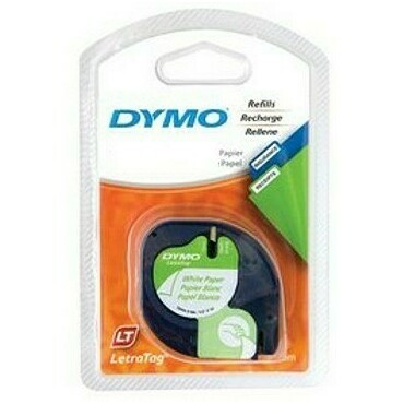 GPH DYMO 59422 Páska plastová, bílá 12mmx4m