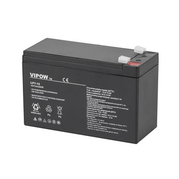 Baterie olověná VIPOW BAT0211, 12V, 7Ah