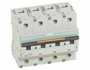 Jistič čtyřpolový LEGRAND 409750 DX3 4P B100 25KA