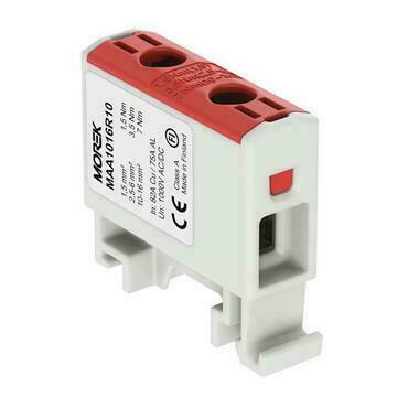 MOREK MAA1016R10 Univerzální řadová svorka OTL 16-1xAl/Cu 1,5-16mm2 1000V červená