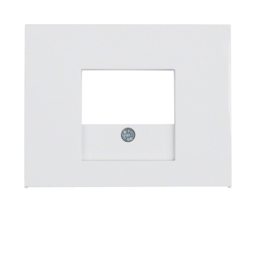 HAG 10357009 Centrální díl pro datovou a reproduktorovou zásuvku, Berker K.1, bílá, lesk