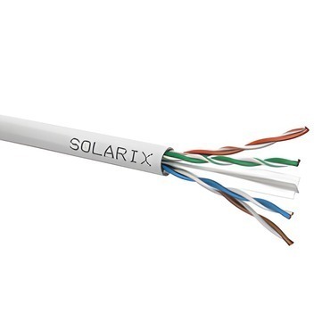 Kabel datový SOLARIX SXKD-6-UTP-PVC, CAT6, UTP, PVC, Eca, 305 m, šedá