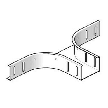 HLS HL AS60.100 Horizontální odbočení pro kabelový žlab HL KBSI 60, šířky 100mm, pozinkováno metodou