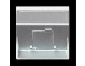 Kryt dat. zás. SIMON 50000081-033, Simon 500, na 1 zás., zkosený, cl., 50x50 mm, hliníková