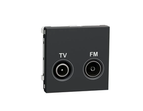 SCHN NU345154 Unica - Zásuvka TV/R individuální, 11 dB, 2M, Antracit
