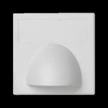 Modul SIMON K10/9, K45, průchodka kabelová, úhlová, 45 x 45 mm, bílá