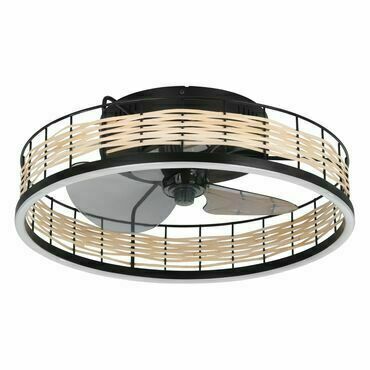 EGLO LED-CCT-VENTILATOR AC SW/BAMBUS 'FRANA'