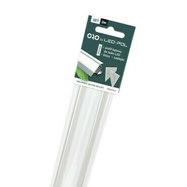 Set hliníkového profilu pro LED pásek LED-POL Profil Uni Cor 2M S Set