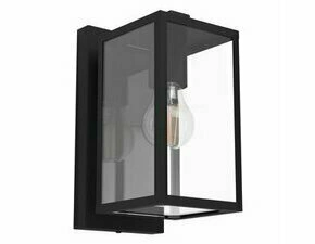 Svítidlo venkovní EGLO AL-WL 1 E27 SCHWARZ KLAR BUDRONE, nástěnné