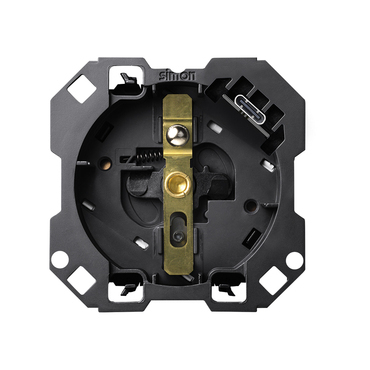 SIMON 10011458-039 Zásuvka silová 1 typ E s integrovanou USB nabíječkou typ C, 2,1 A/5V DC, 30 W, 16