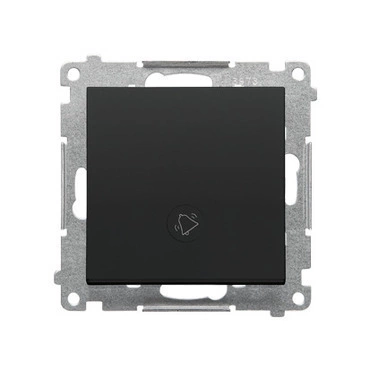 Ovladač zapínací SIMON TD1L.01/149, orient. LED podsv., ř.1/0So, 10A/250V~, bezšr., černá mat