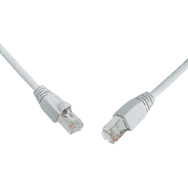 Kabel patch SOLARIX C5E-315GY-3MB, CAT5E, SFTP, PVC, snag-proof, 3m, šedý