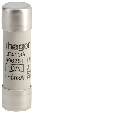 HAG LF410G Pojistka válcová, velikost 14x51, 10A gG, 690V AC