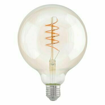LED žárovka EGLO LM-E27-LED G125 4W 2200K AMBER SPIRAL